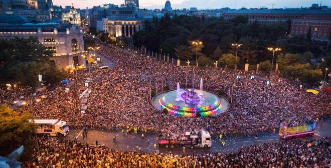 'Marea humana en el Orgullo de Madrid 2026 (MADO)